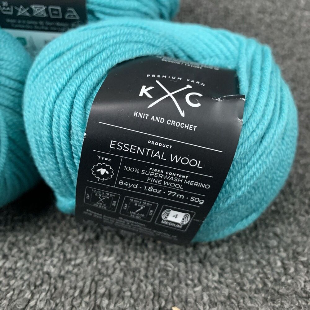 Lot Of 3 New K+C Essential Wool Waterfall Yarn Superwash Merino Discontinued - Picture 3 of 7